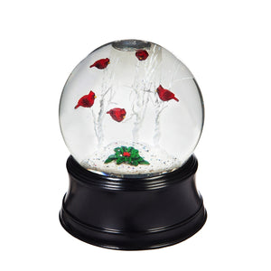 Perching Cardinal 5 '' LED Waterglobe With Spinning Action