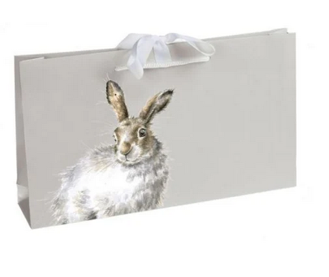 Wrendale Gift Bag, Bright Eyes (Hare) (8x14x3