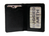 Rugged Earth Black Leather Card Holder, Style 88017