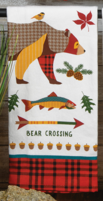 Kay Dee Designs Dual Purpose Terry Towel, Bear Crossing