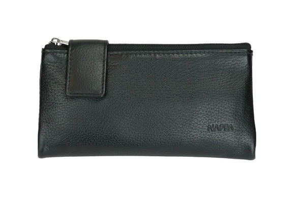 NAPPA Leather Ladies Wallet, Charlotte - Black