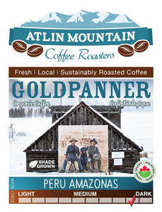 Atlin Mountain Coffee, Goldpanner (Whole Bean, Organic) 400g