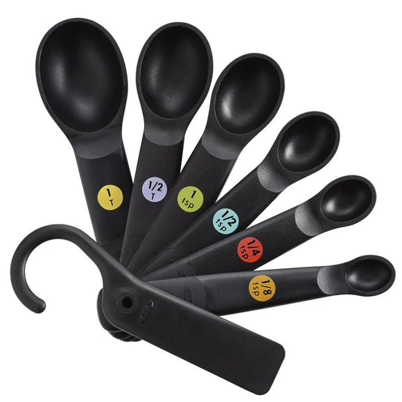 OXO Measuring Spoon Set, 7pc Black