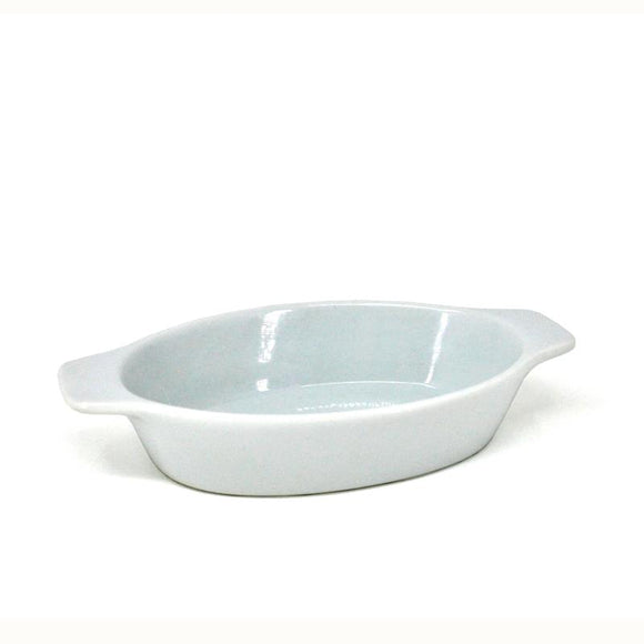 BIA White Porcelain Gratin Dish, 7x4