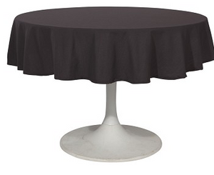 Now Designs Renew Tablecloth, Black 60" Round