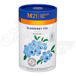 M21 Luxury Tea, Blueberry Black Tea, 12 Pyramid Bags