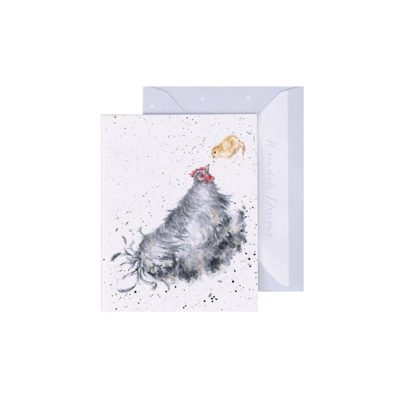 Wrendale Mini-Card, Mother Hen