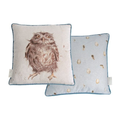 Wrendale Cushion, What A Hoot Owl 16x16