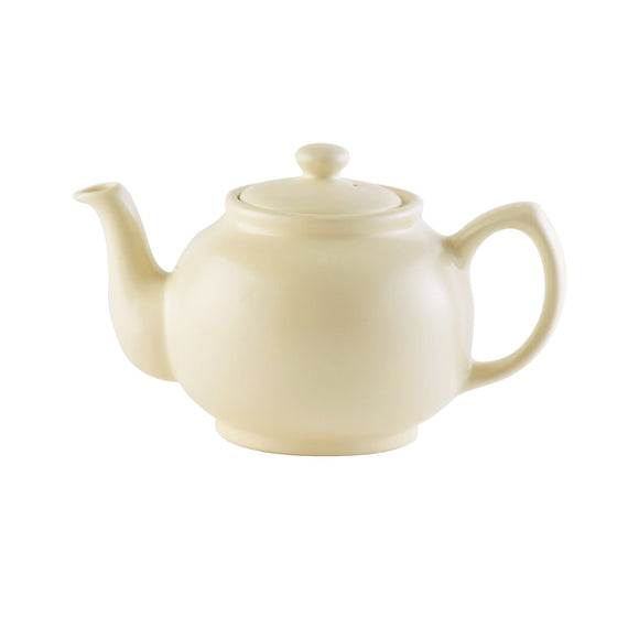 Price & Kensington MATTE Teapot, 6 Cup Cream