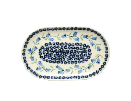 Trailing Lily Small Oval Platter, 23cm/9