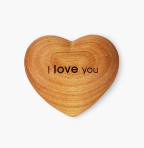 Euroliving Wooden Heart, "I Love You" 6x5.5cm