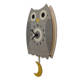 Modern Moose Pendulum Wall Clock - Owl