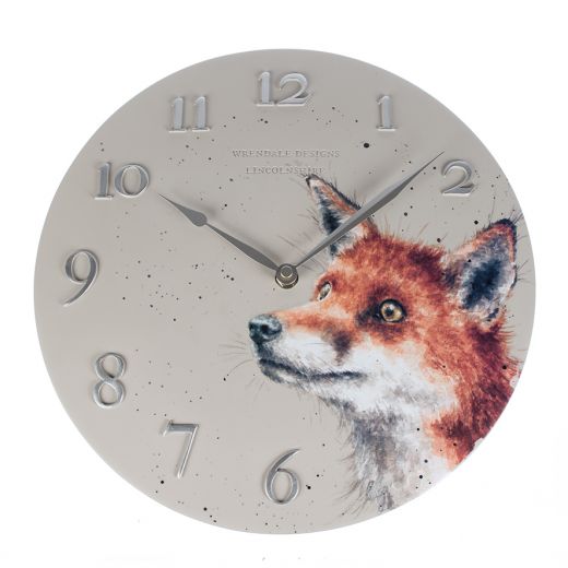 Wrendale Wall Clock, Fox