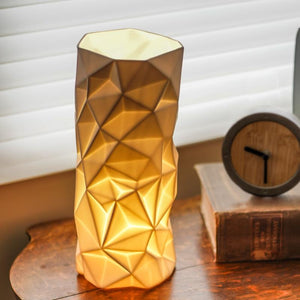 BIA Origami Lamp, White 14.25" H