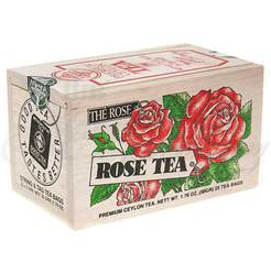 Wood Box, Rose Black Tea, 25 Teabags