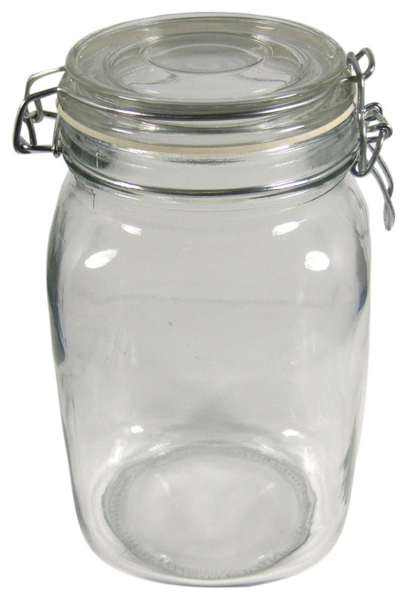 1.5L Glass Clamp Canister