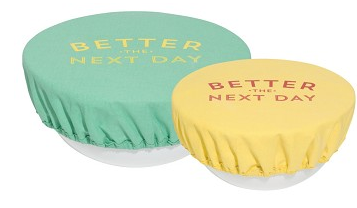Now Designs Save-It Bowl Cover Set, 2pc Better The Next Day