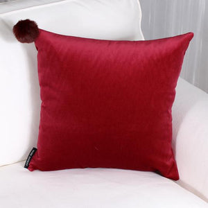 Romeo Throw Pillow/Cushion, 18x18"/46x46cm - Raspberry