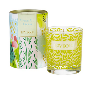 LoveOlli Luxury Scented Wax Candle, Clean Cut Grass