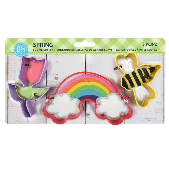 Spring Polyresin Cookie Cutter Set, 3pc