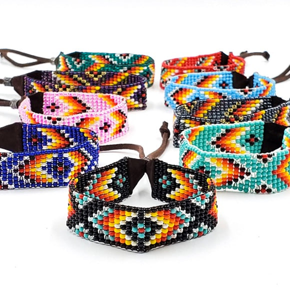Tribal Roots Leather Cinch Bracelets, Assorted