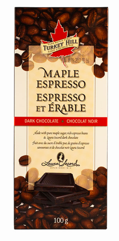 Maple Espresso Chocolate Bar, 100g