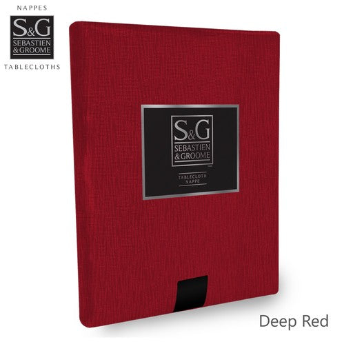S&G Tablecloth Waves 60x60 SQ-Red