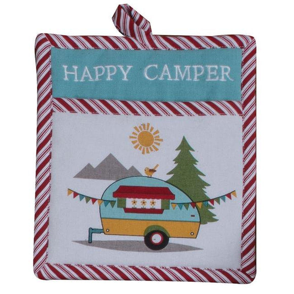 Kay Dee Designs Pocket Mitt, Camping Life (Happy Camper)