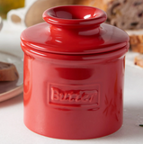 Butter Bell Crock, Cafe Collection - Red