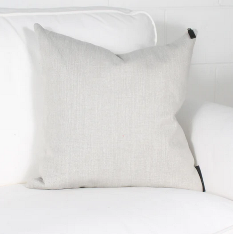 Marie Dooley Simon Throw Pillow, Pearly Grey 18x18