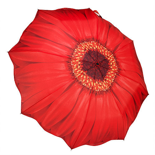 Folding Umbrella - Red Daisy