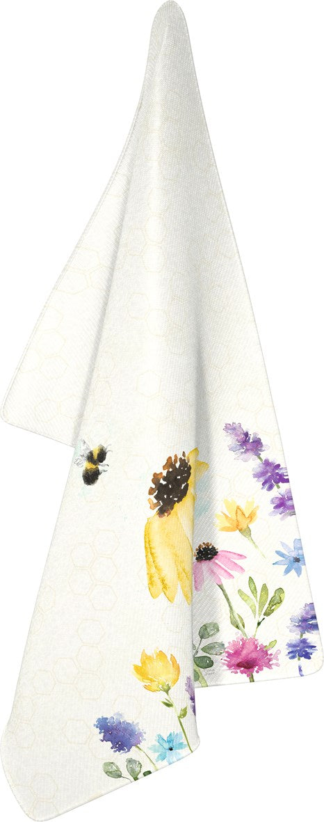 IHR Tea Towel, Summer Bees (Cream)