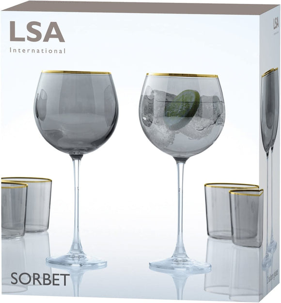 LSA Sorbet Balloon Glasses, Spearmint Set of 2 525ml