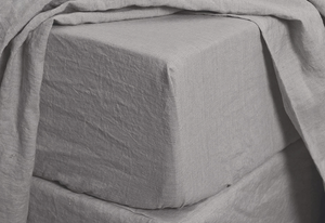 Freeport Linen/Cotton Sheet Set, King - Stone
