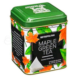 Maple Green Tea, Large Tin 12 Teabags