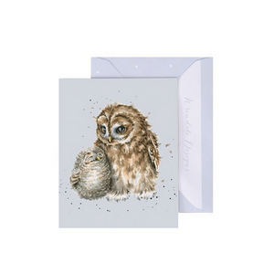 Wrendale Mini Greeting Card, Owl-ways By Your Side