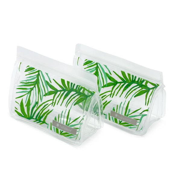 ZipTuck Re-Usable Snack Bags, Set of 2 - Palm Leaves