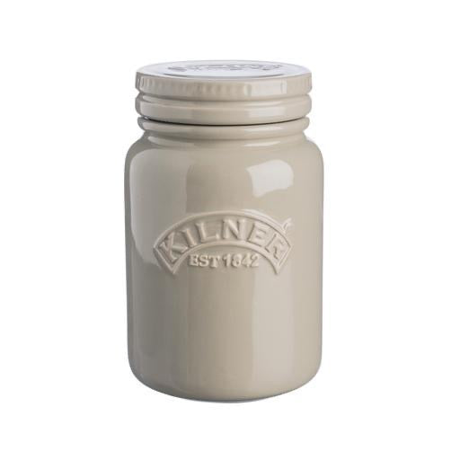 Ceramic Storage Jar, 600ml Pebble Grey