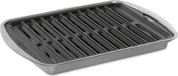 Nordic Ware Cast Grill And Sear Oven Pan, 12.75x11.38