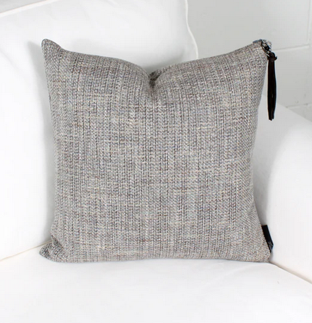 Marie Dooley Georges Throw Pillow, Grey 18x18