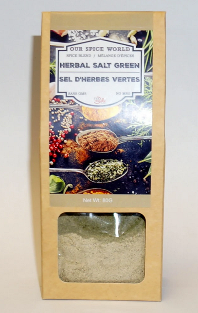 Our Spice World Blend, Herbal Salt Green 80g