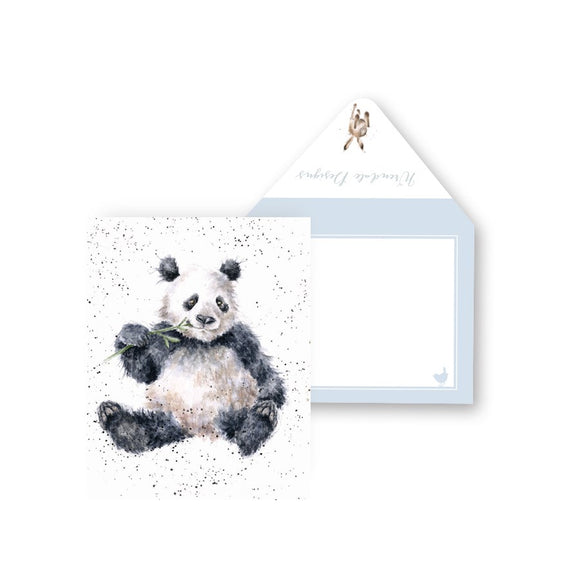 Wrendale Mini-Card, Bamboozled (Panda)