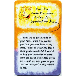 "For You, Just Because" Wallet Card