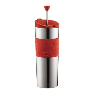 Bodum Stainless Steel Thermal Travel Press, 15oz Red