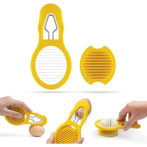 Dreamfarm Eggler Egg Cracker Peeler Slicer - Yellow