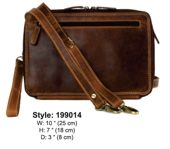 Rugged Earth Leather Purse, Style 199014