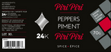 24K Piri Piri Peppers, 70g