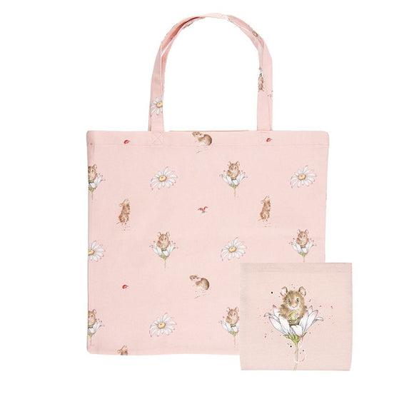 Wrendale Foldable Shopping Bag, Oops A Daisy 16x18