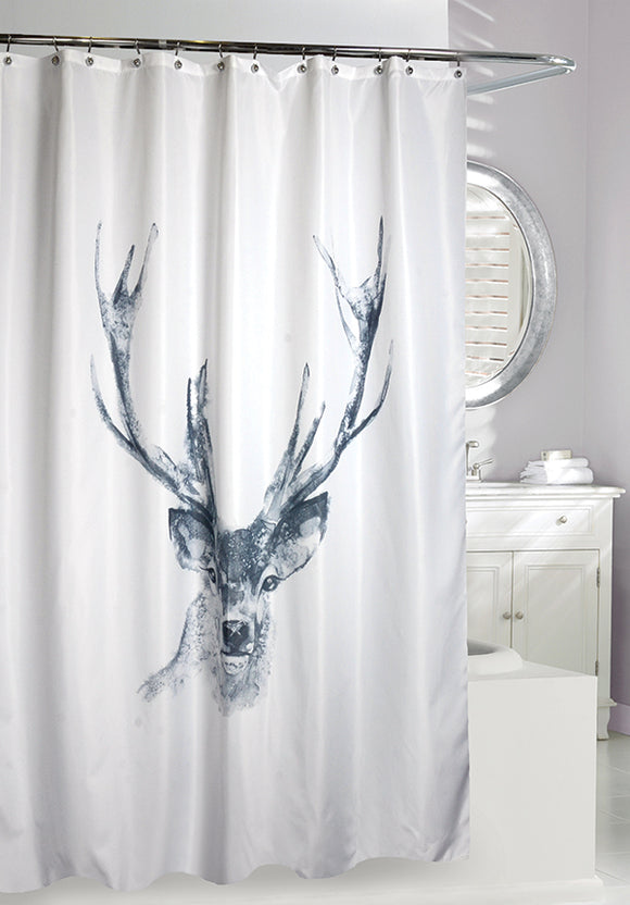 Alberta (Deer Print) Shower Curtain, 71x71
