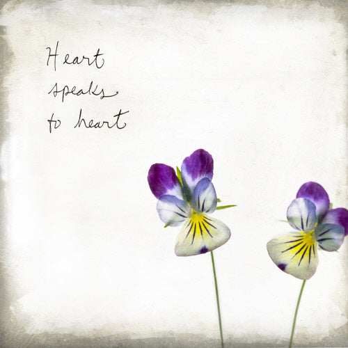 Cedar Mountain Art Block, Large - Heart Speaks (Flower)